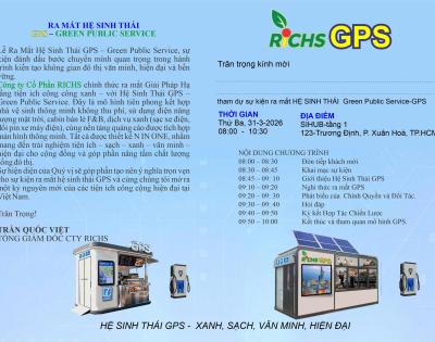 RICHS Chính Thức Ra Mắt Hệ Sinh Thái GPS – Bước Tiến Mới Cho Đô Thị Xanh, Hiện Đại